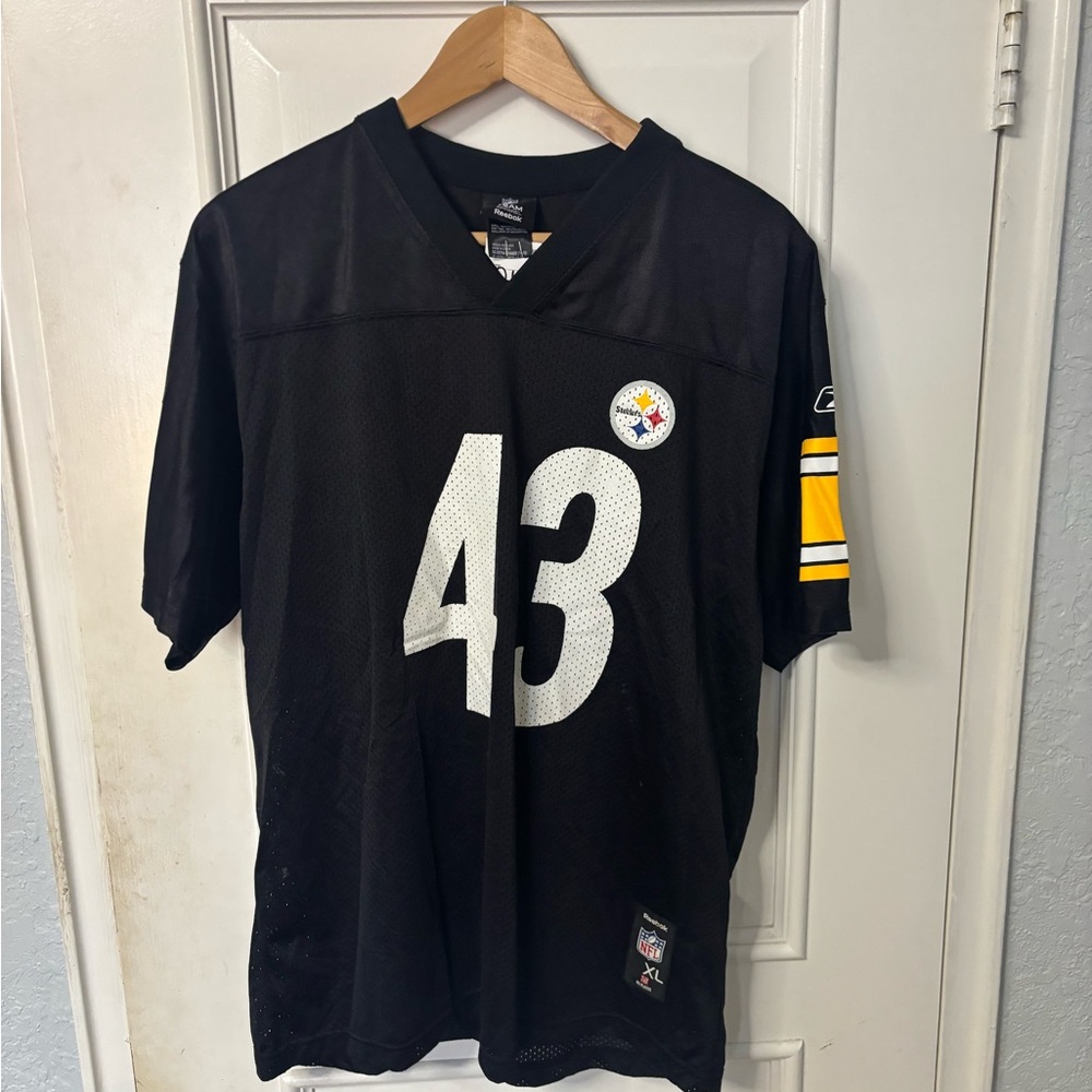 Vintage NFL Pittsburgh Steelers #43 Troy Polamalu Reebok Jersey